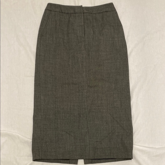 Rafaella Charcoal Pencil Skirt with pockets and a slit for Women - Picture 1 of 7
